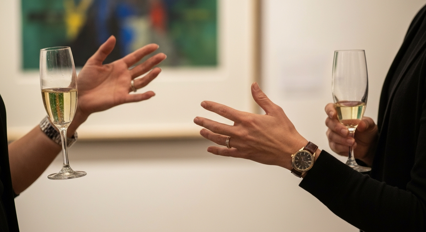 Contatti raffinati nelle gallerie e ai vernissage